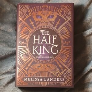 Hardcover The Half King By Melissa Landers W/ Sprayed Edges